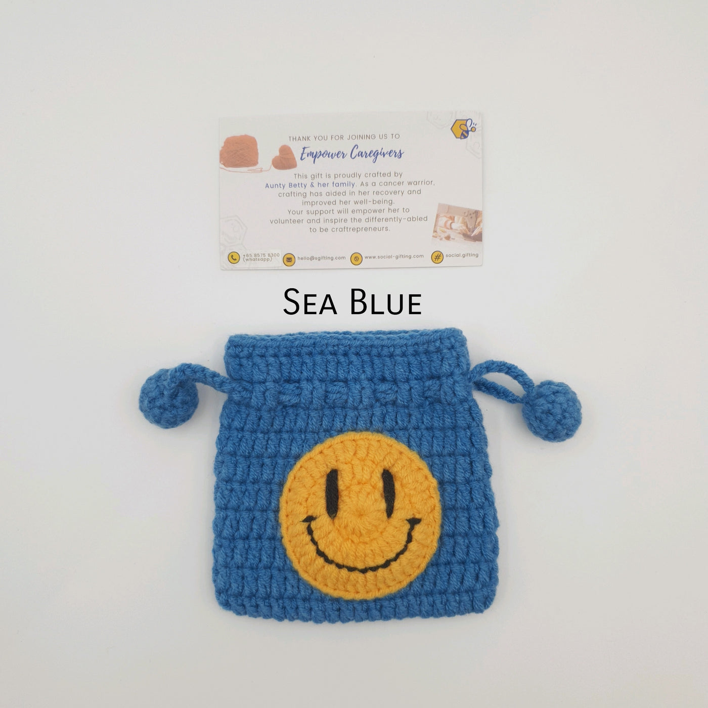 Crochet Drawstring Pouch