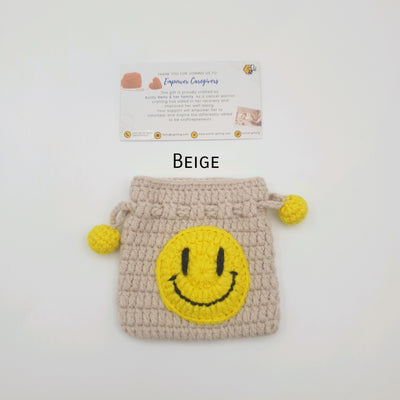 Crochet Drawstring Pouch