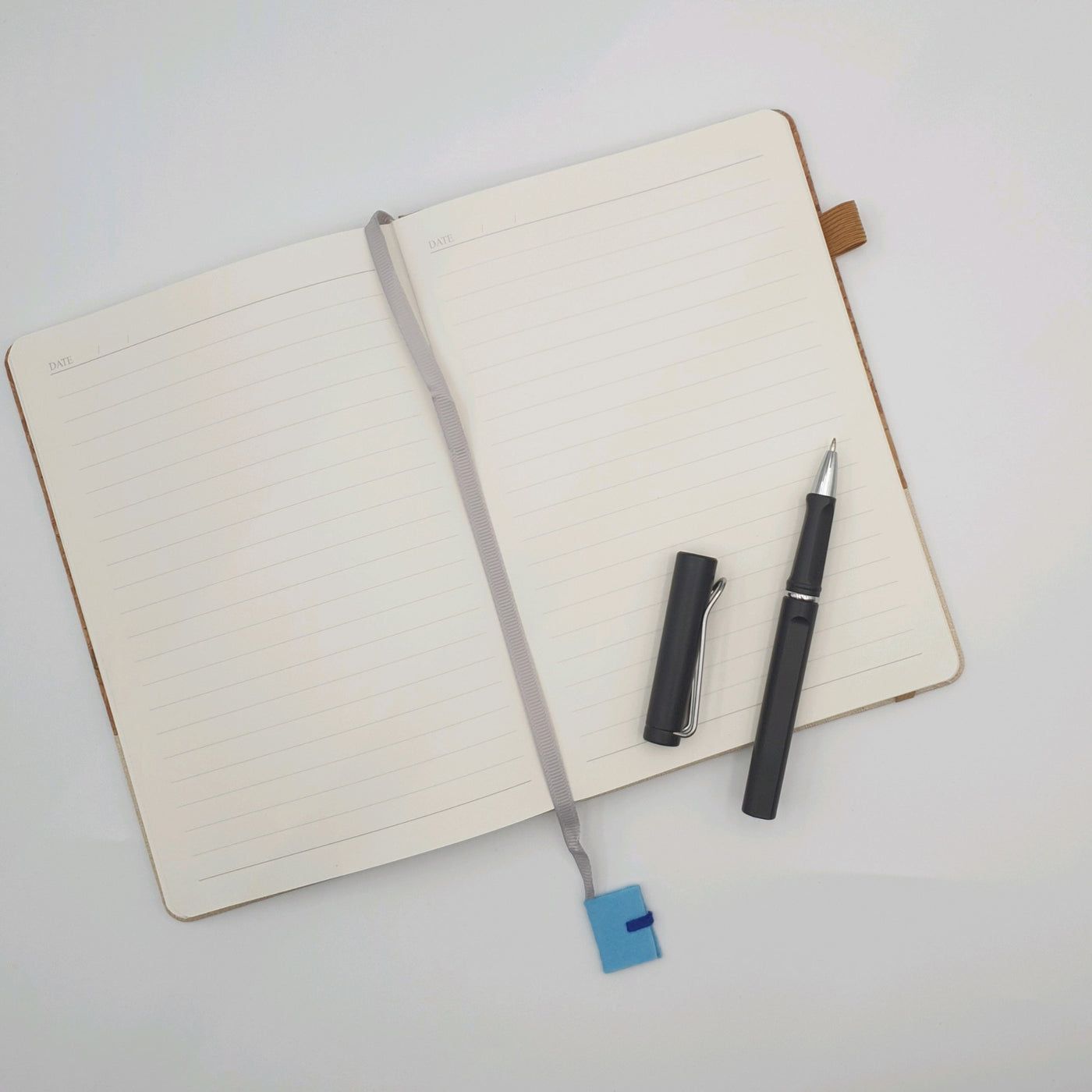 Hand-Drawn Cork Notebook with Pen
