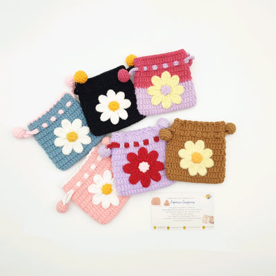 Crochet Drawstring Pouch