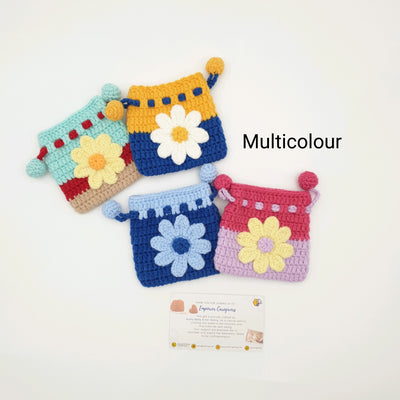 Crochet Drawstring Pouch