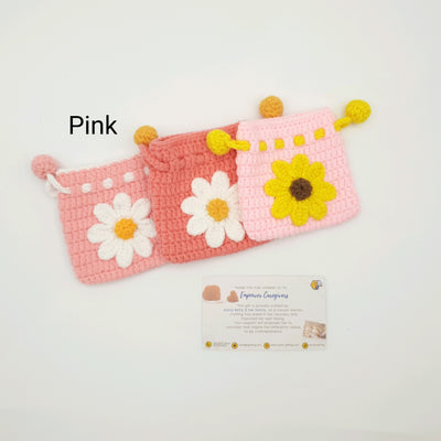 Crochet Drawstring Pouch