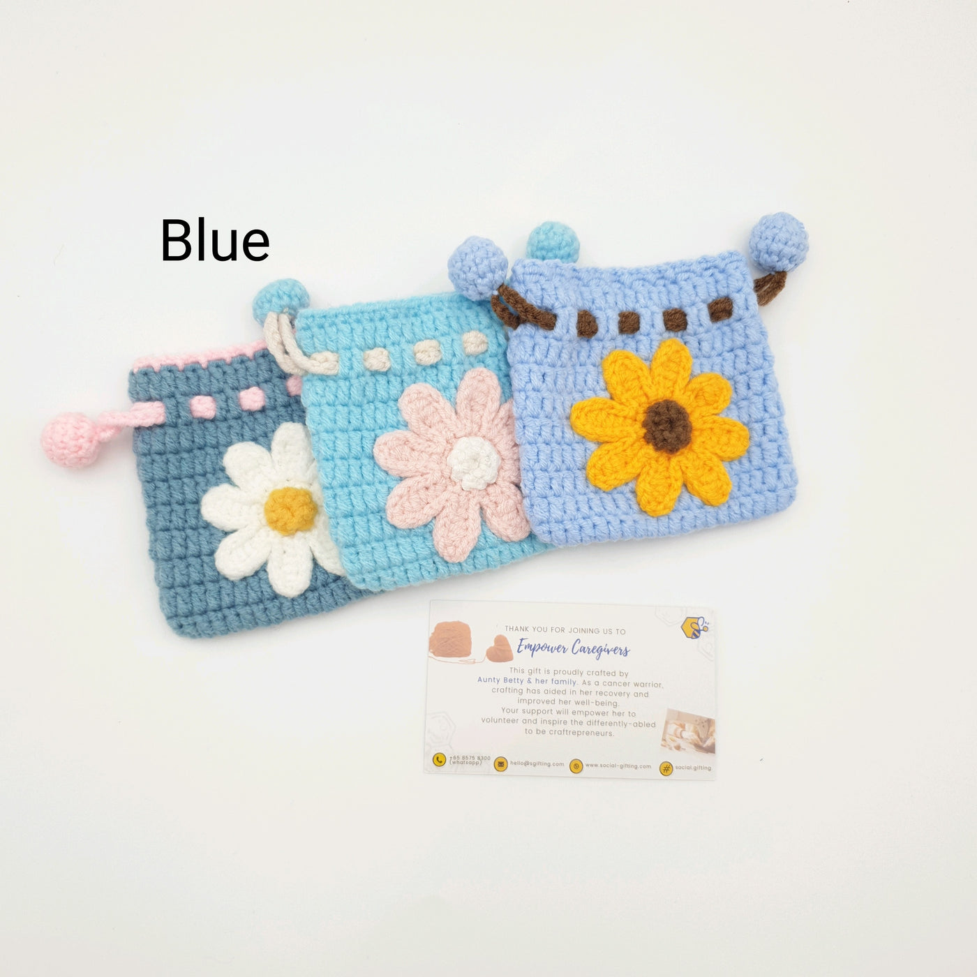 Crochet Drawstring Pouch