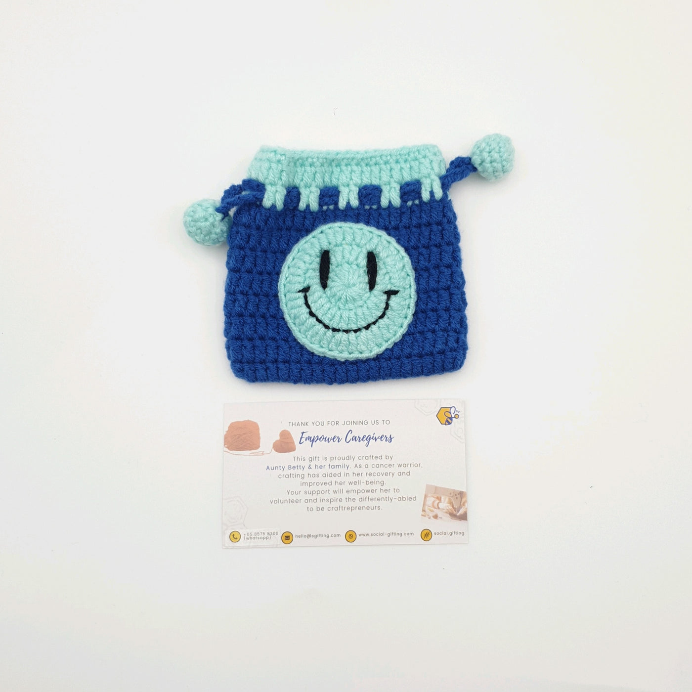 Crochet Drawstring Pouch