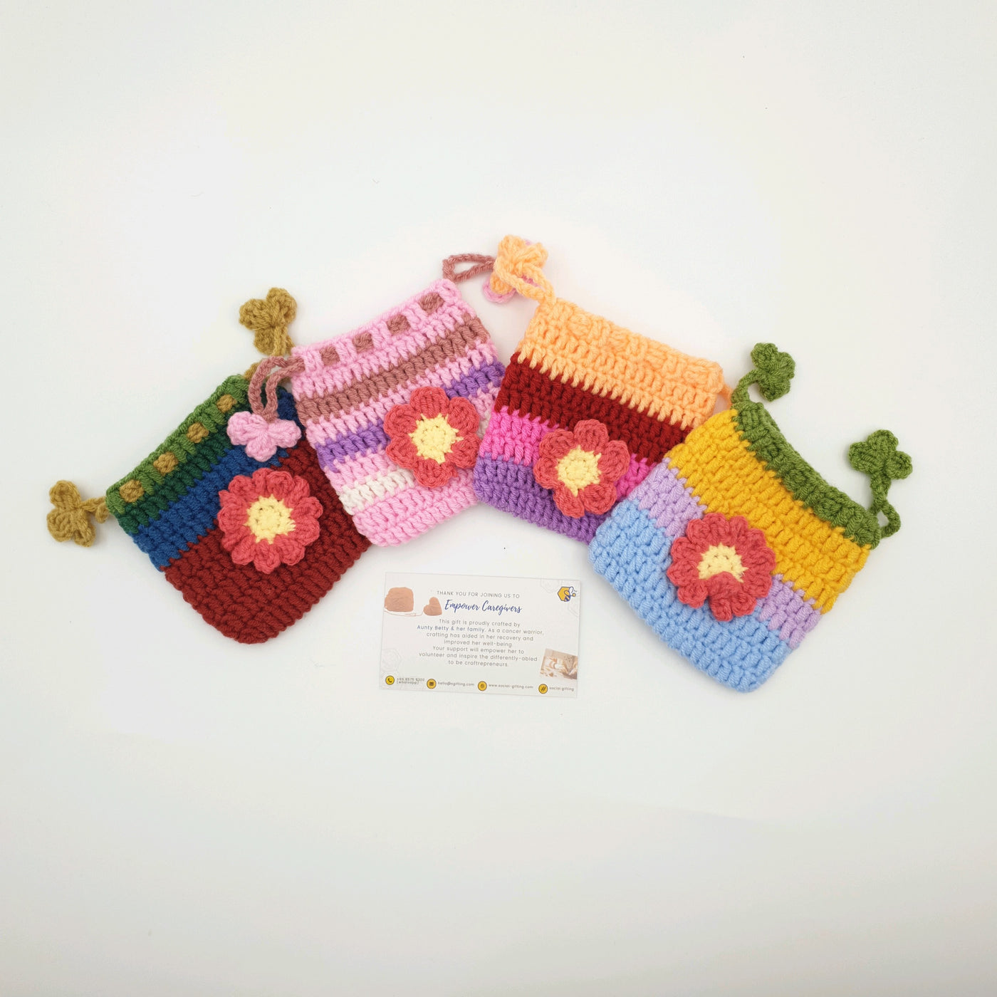 Crochet Drawstring Pouch