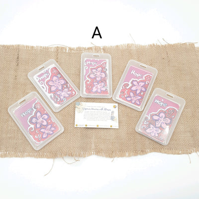 PU Leather Retractable Name Card Holder