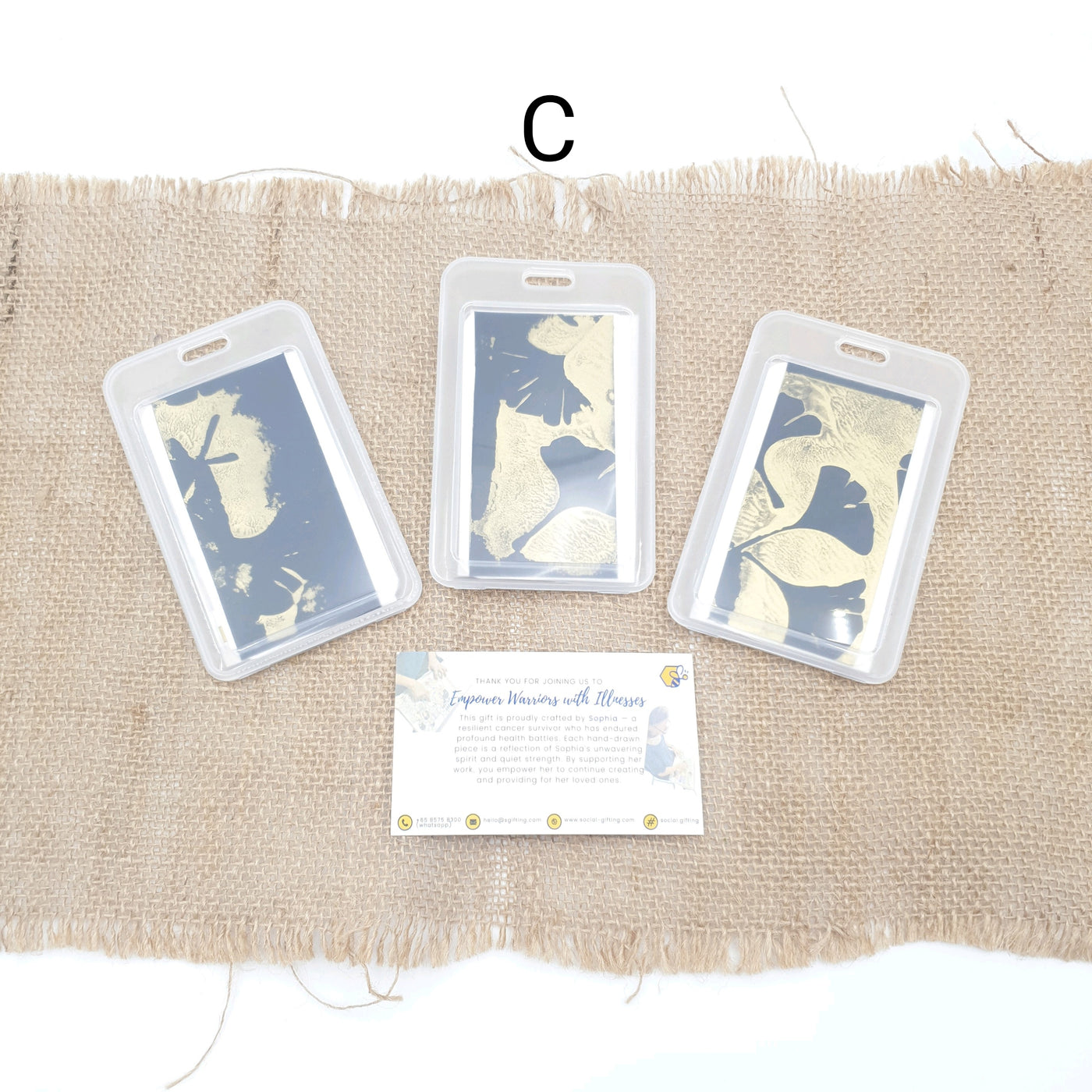 PU Leather Retractable Name Card Holder
