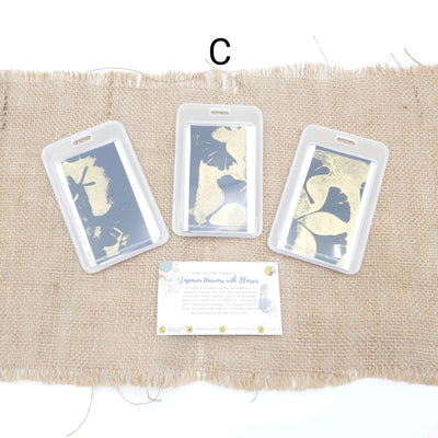 PU Leather Retractable Name Card Holder