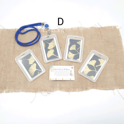 PU Leather Retractable Name Card Holder
