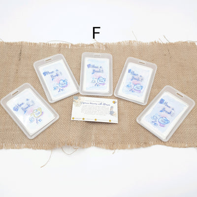 PU Leather Retractable Name Card Holder