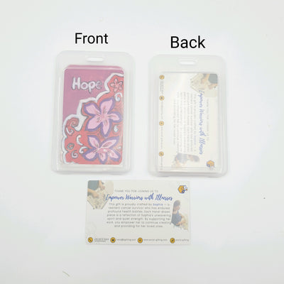 PU Leather Retractable Name Card Holder