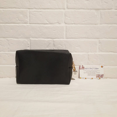 PU Leather Multi purpose pouch with Motivational charm