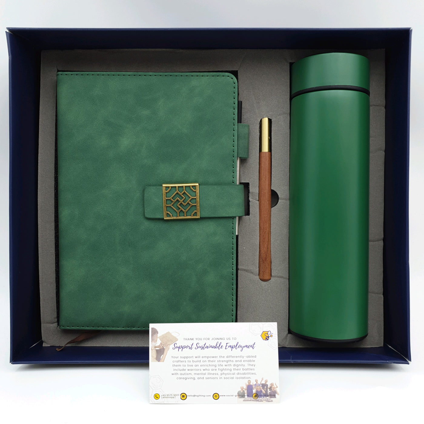 Gift Set - A5 Notebook + Thermal Flask + Pen + Pen Refill