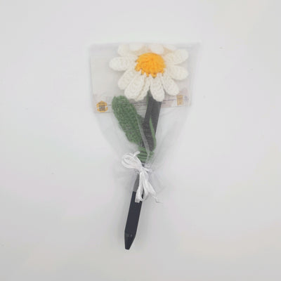 Crocheted Daisy with Pen