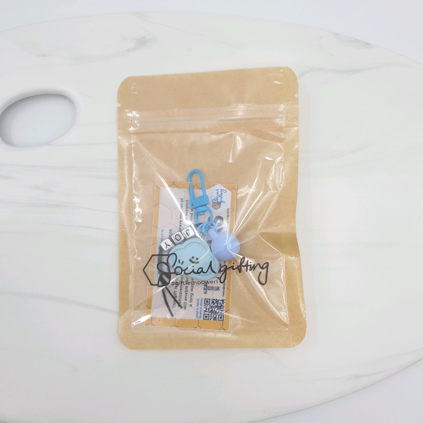 Motivational Smiley Keychain (Joy)