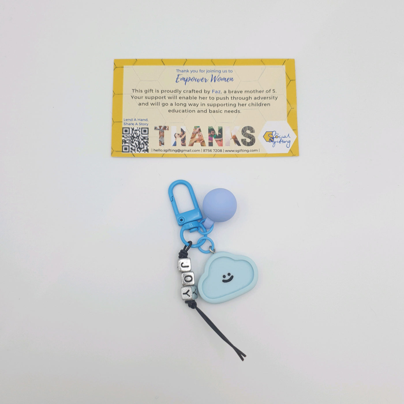 Motivational Smiley Keychain (Joy)