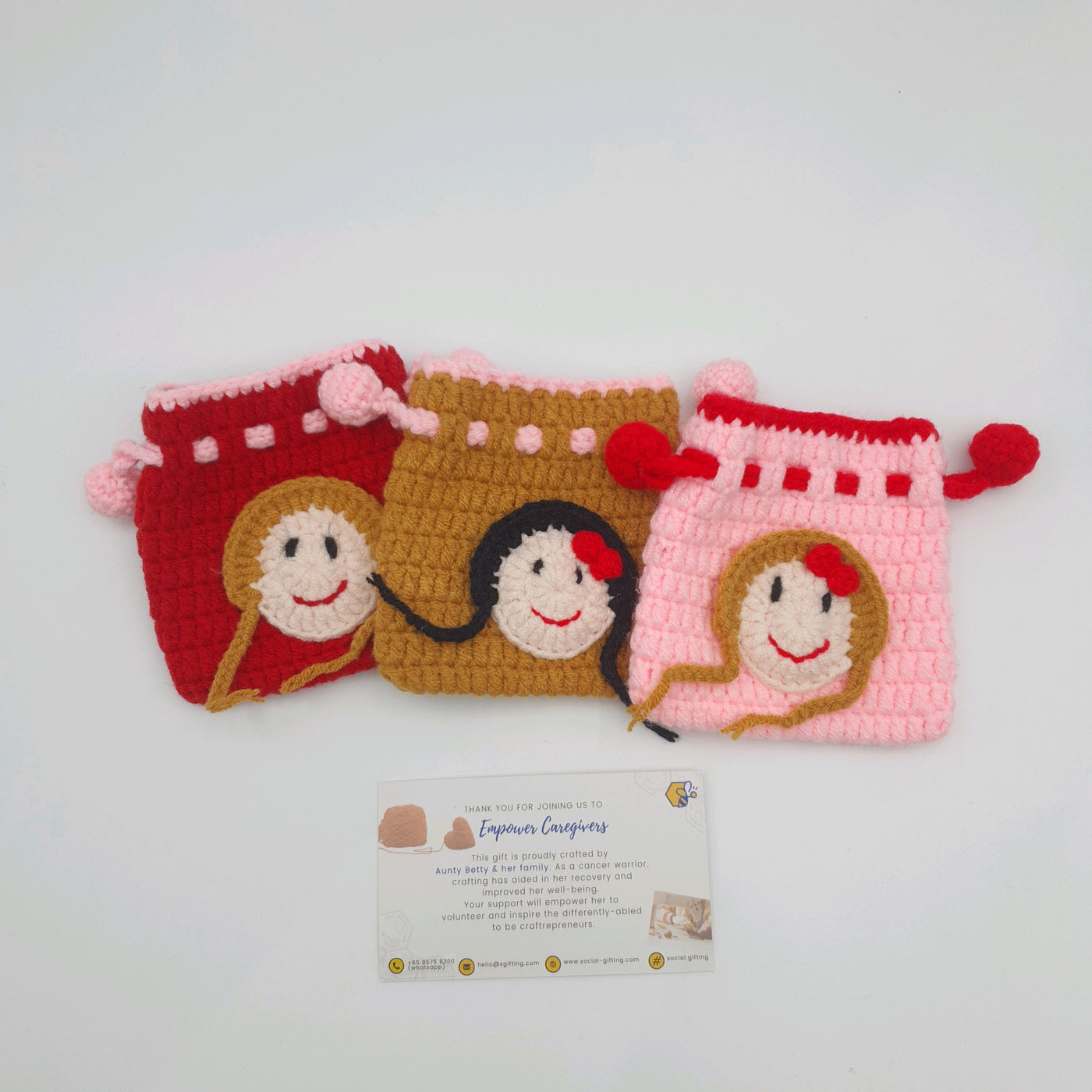 Crochet Drawstring Pouch