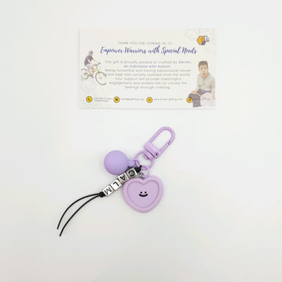 Motivational Smiley Keychain