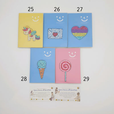 Diamond Art Sticker on Notebook with Pen Set