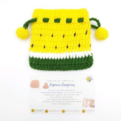 Crochet Drawstring Pouch