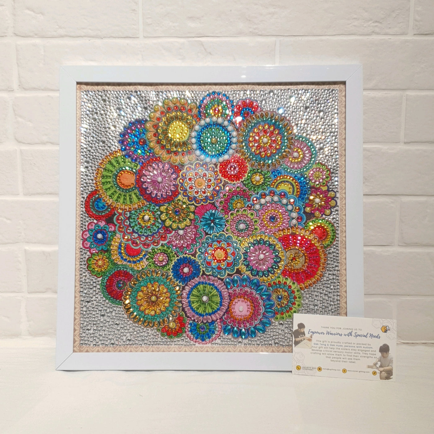 Diamond Art Circular Flowers (28 x 28)