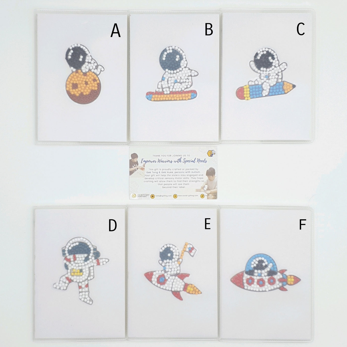 Diamond Art Sticker on Notebook