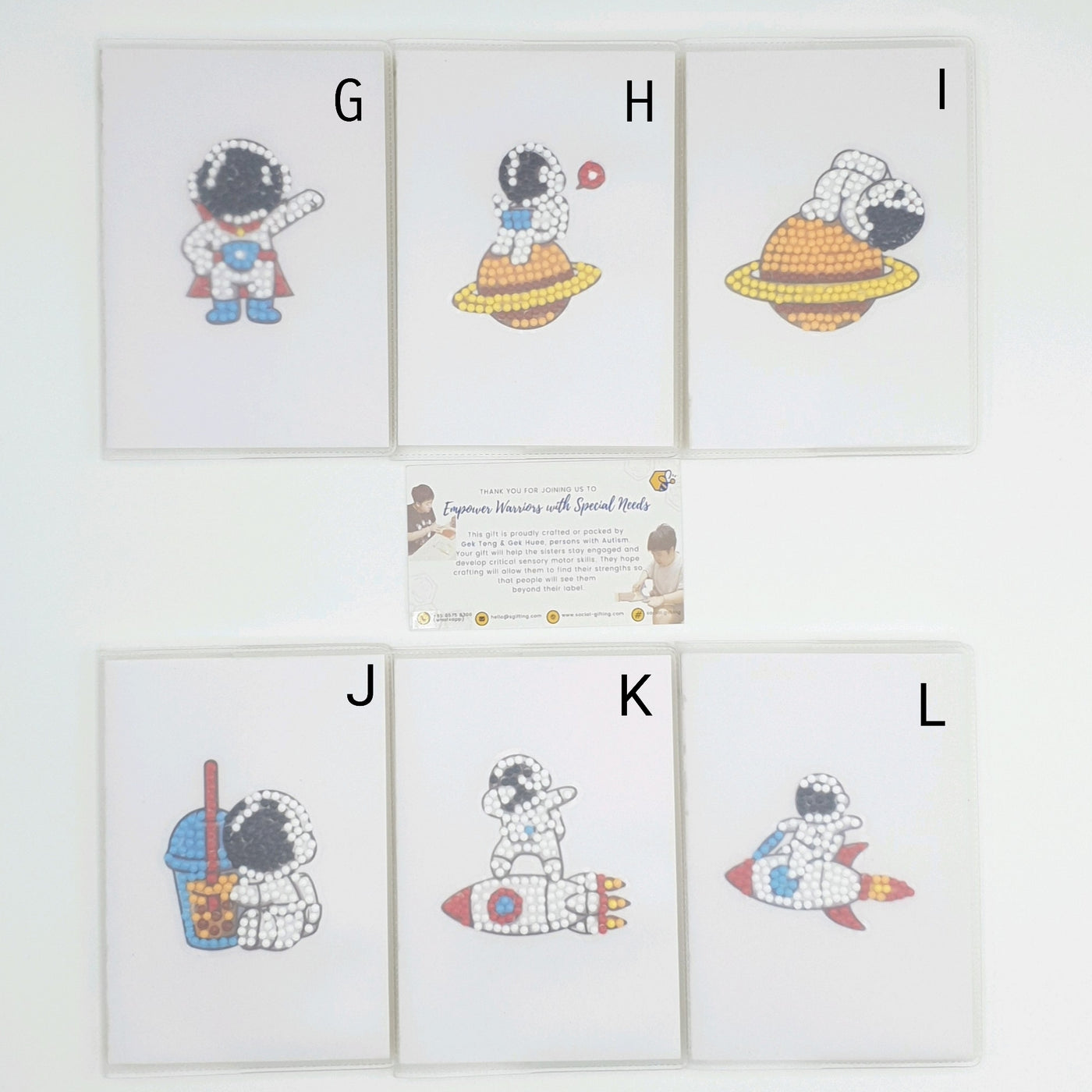 Diamond Art Sticker on Notebook