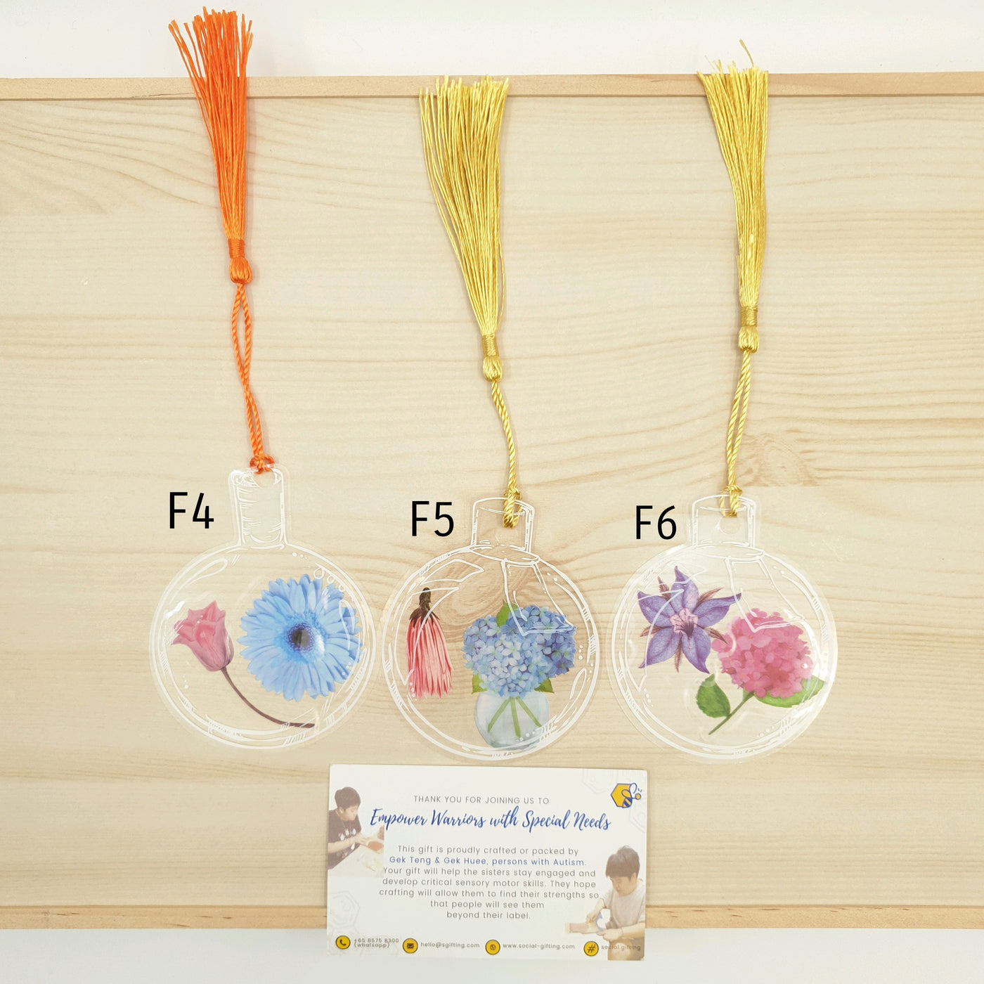 Floral Pressed Bookmark