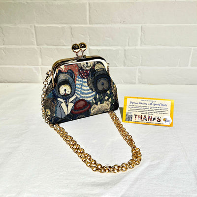 Clasp Pouch with Chain