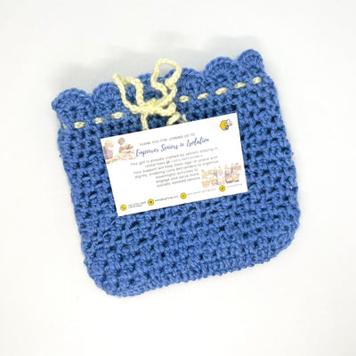 Crocheted Drawstring Pouches