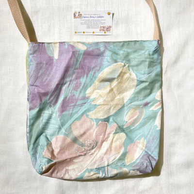 Upcycled Floral Print Sling Bag