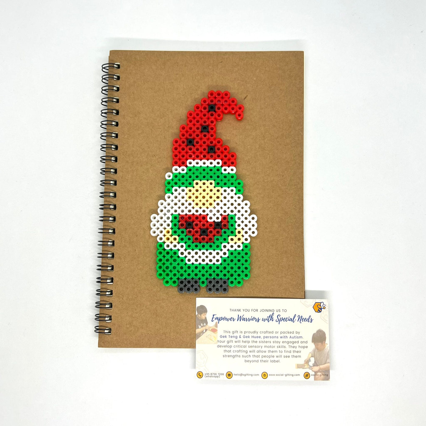 Hama Beads Lined Notebook with Pen