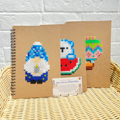 Hama Beads Lined Notebook with Pen