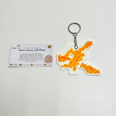 Mini Hama Beads Keychain: Dragon Playground