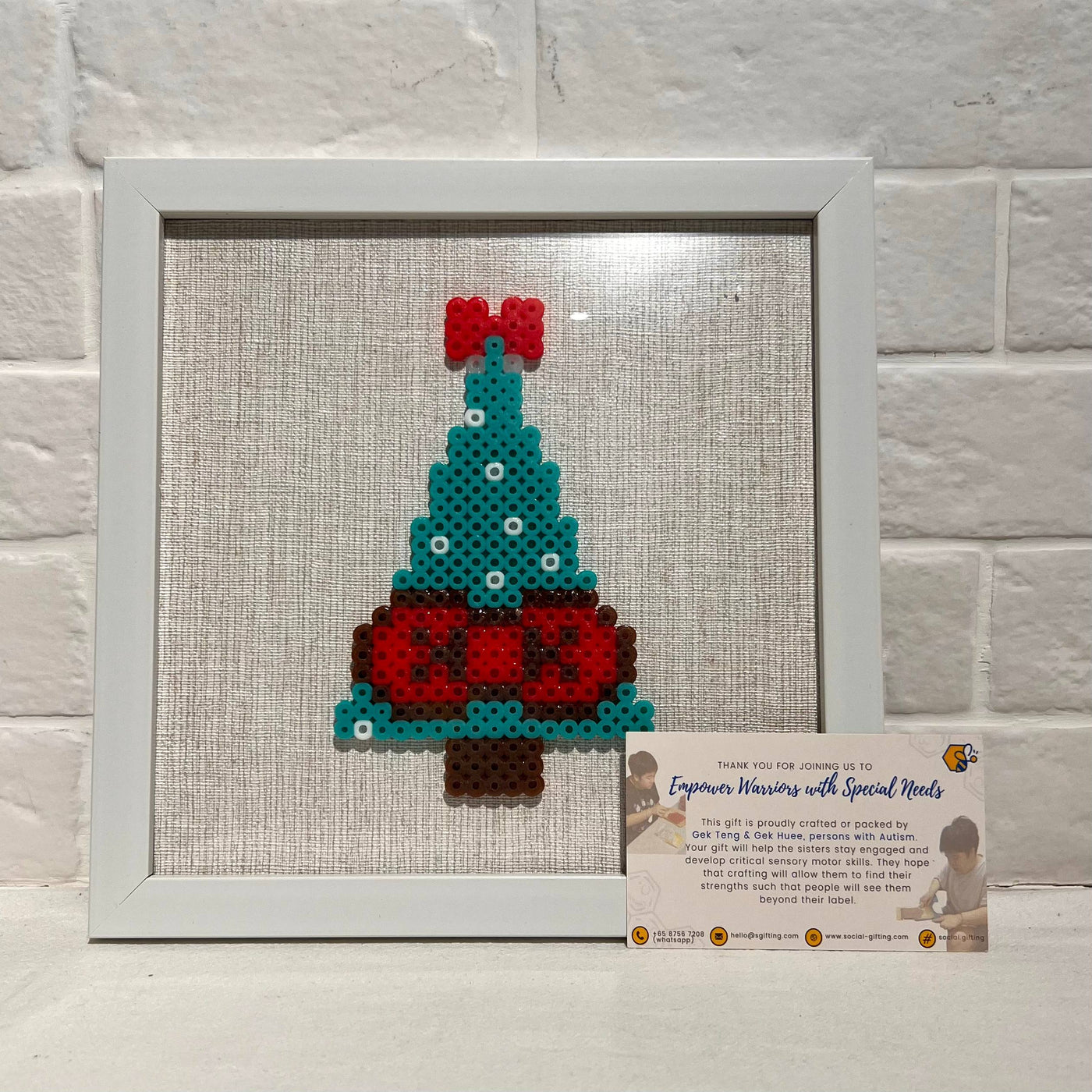 Assorted Hama Beads with Wooden Frame (20 x 20cm)
