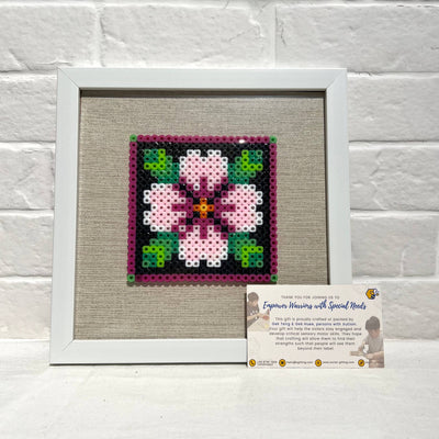 Assorted Hama Beads with Wooden Frame (20 x 20cm)
