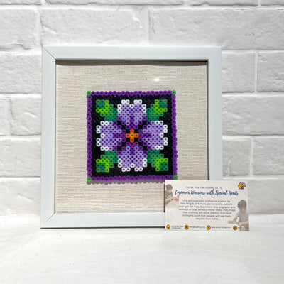 Assorted Hama Beads with Wooden Frame (20 x 20cm)