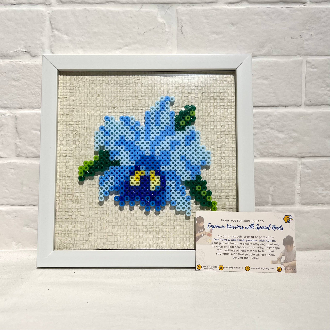 Assorted Hama Beads with Wooden Frame (20 x 20cm)
