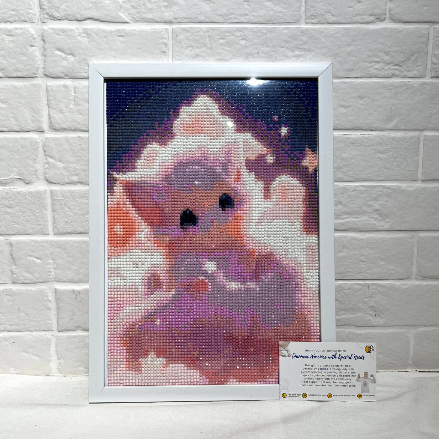 Diamond Art Cat in Clouds