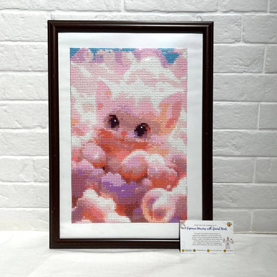 Diamond Art Cat in Clouds