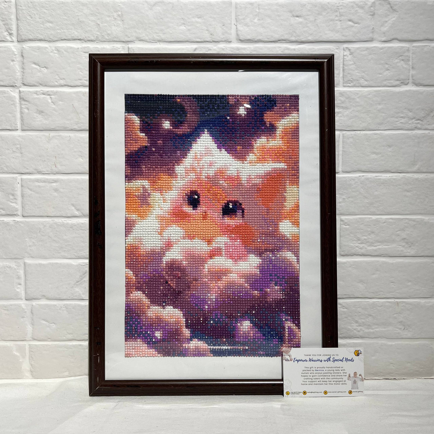 Diamond Art Cat in Clouds