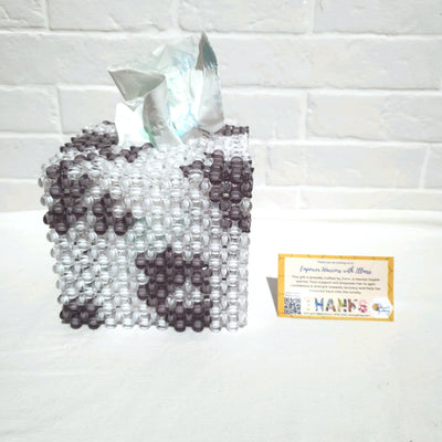 Handmade Beaded Square Tissue Box