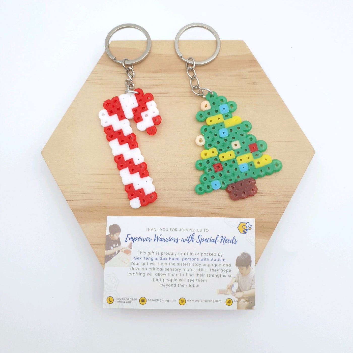 Hama Beads X'Mas Keychain – Social Gifting / SGifting Pte Ltd