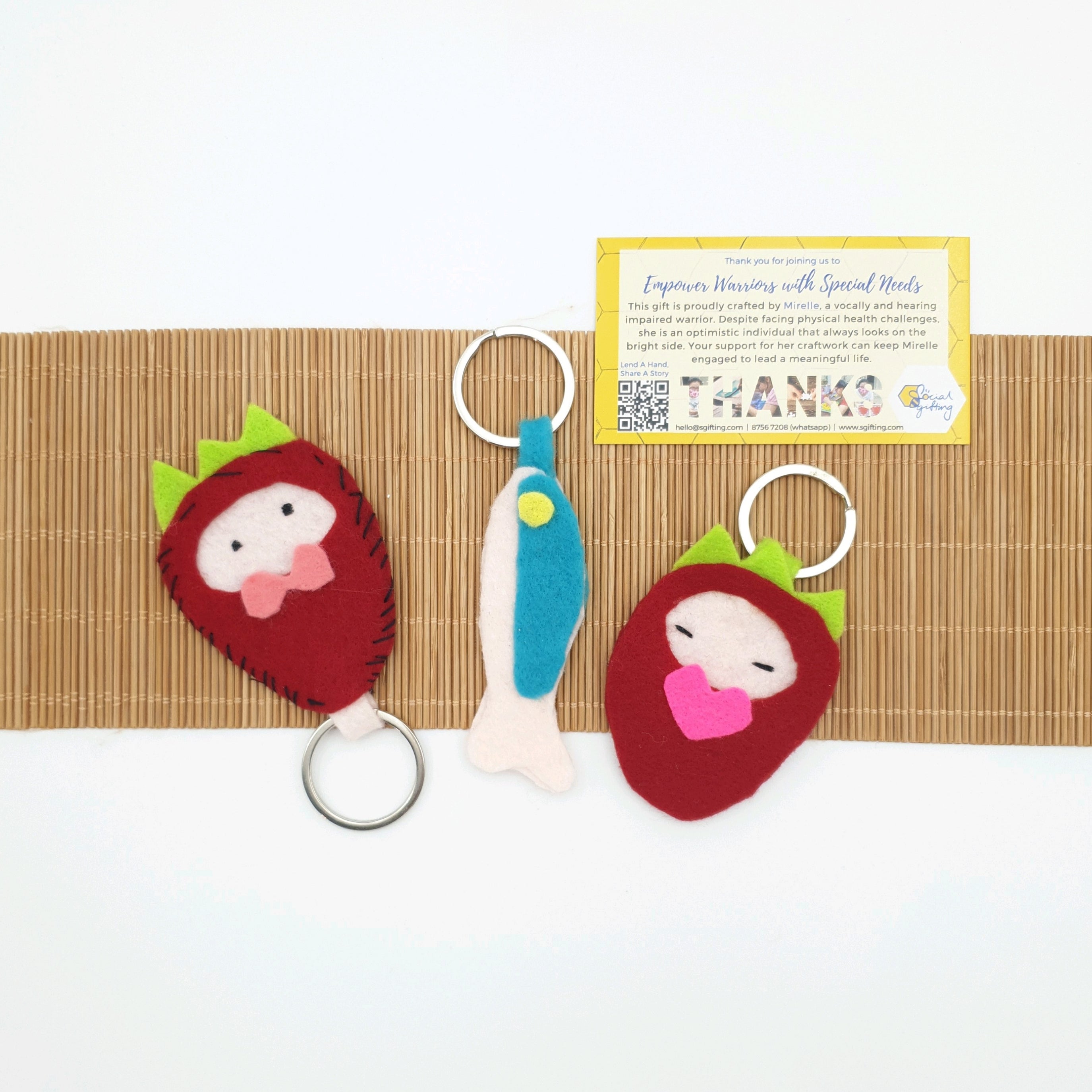 Character Felt Keychain – Social Gifting / SGifting Pte Ltd
