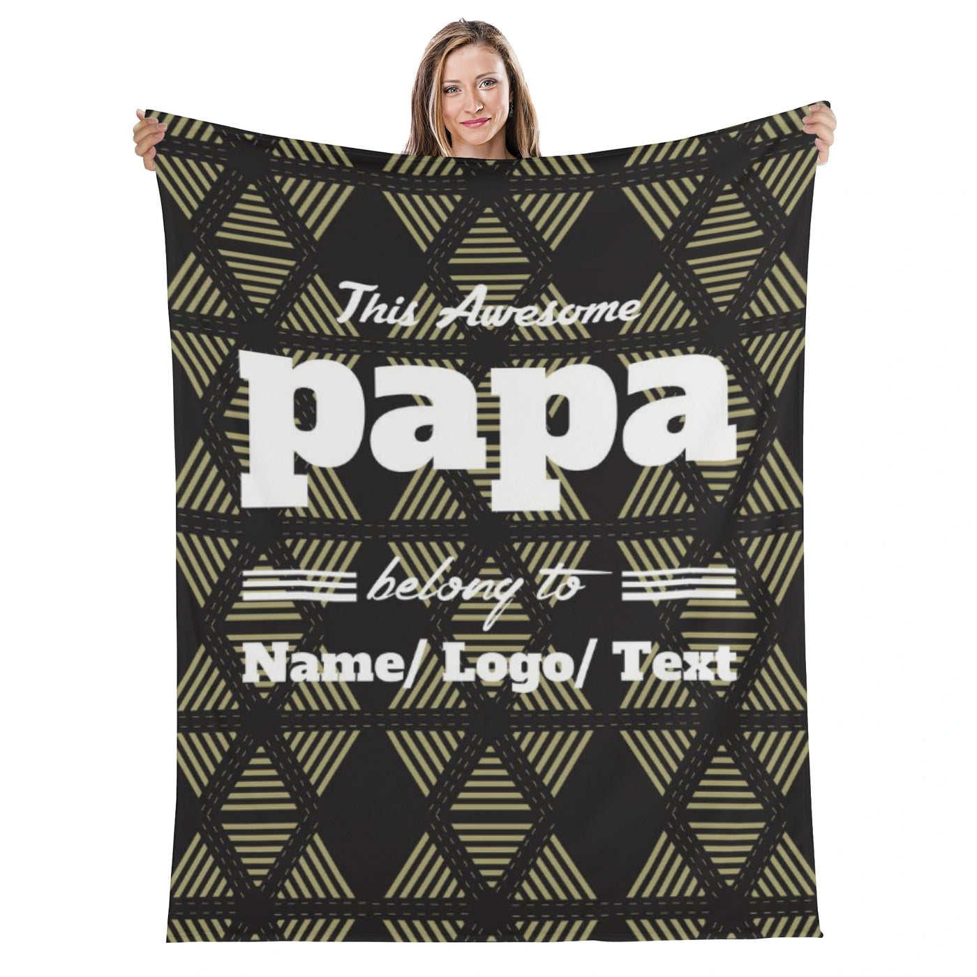 Personalised Long Flannel Breathable Blanket 4 Sizes (45 days pre-order)
