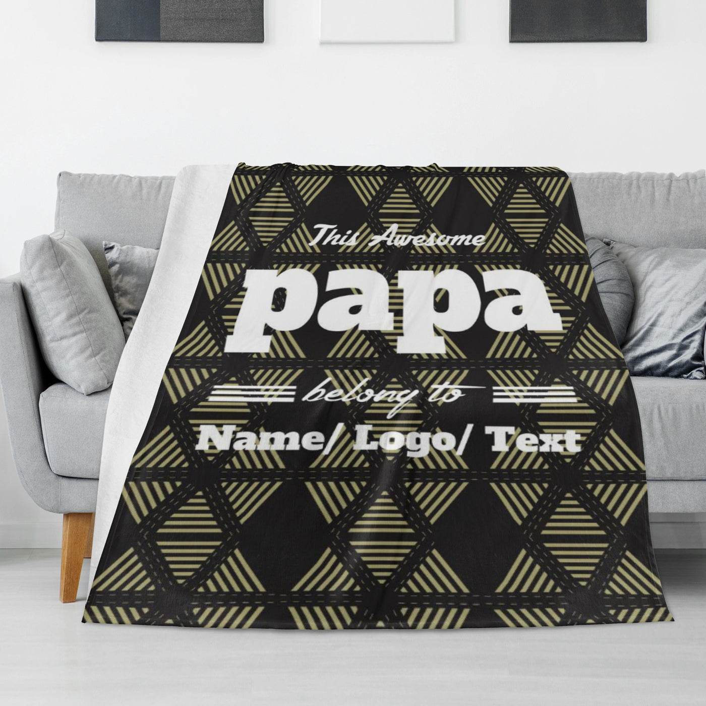 Personalised Long Flannel Breathable Blanket 4 Sizes (45 days pre-order)