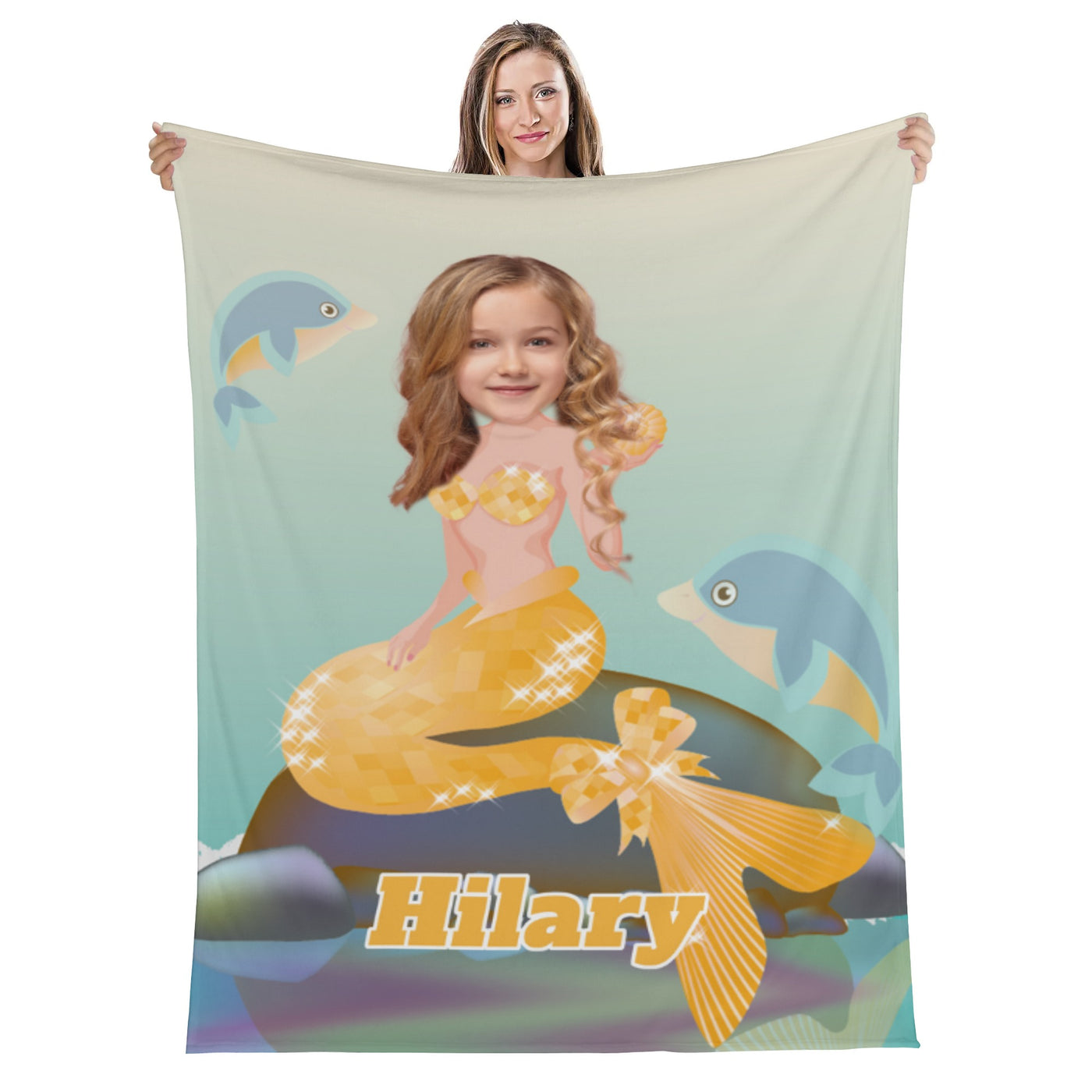 Personalised Long Vertical Flannel Breathable Blanket 4 Sizes (45 days pre-order)