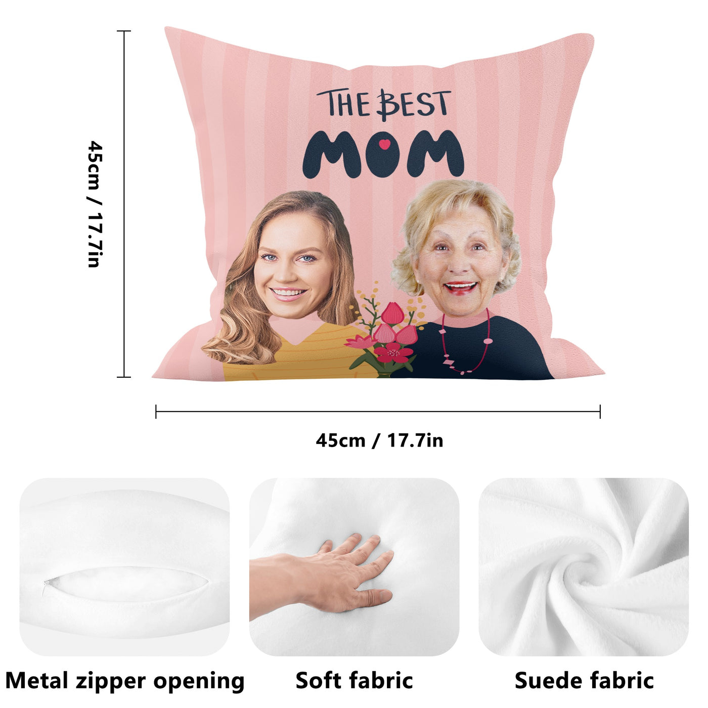 Personalised Double Side Printing Pillow Cover (45 days pre-order)