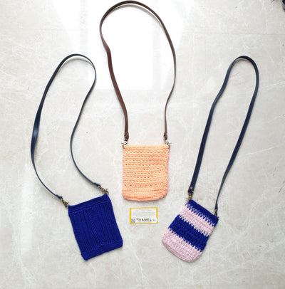 Assorted Designs Hand Crochet Cross Body Phone Bag