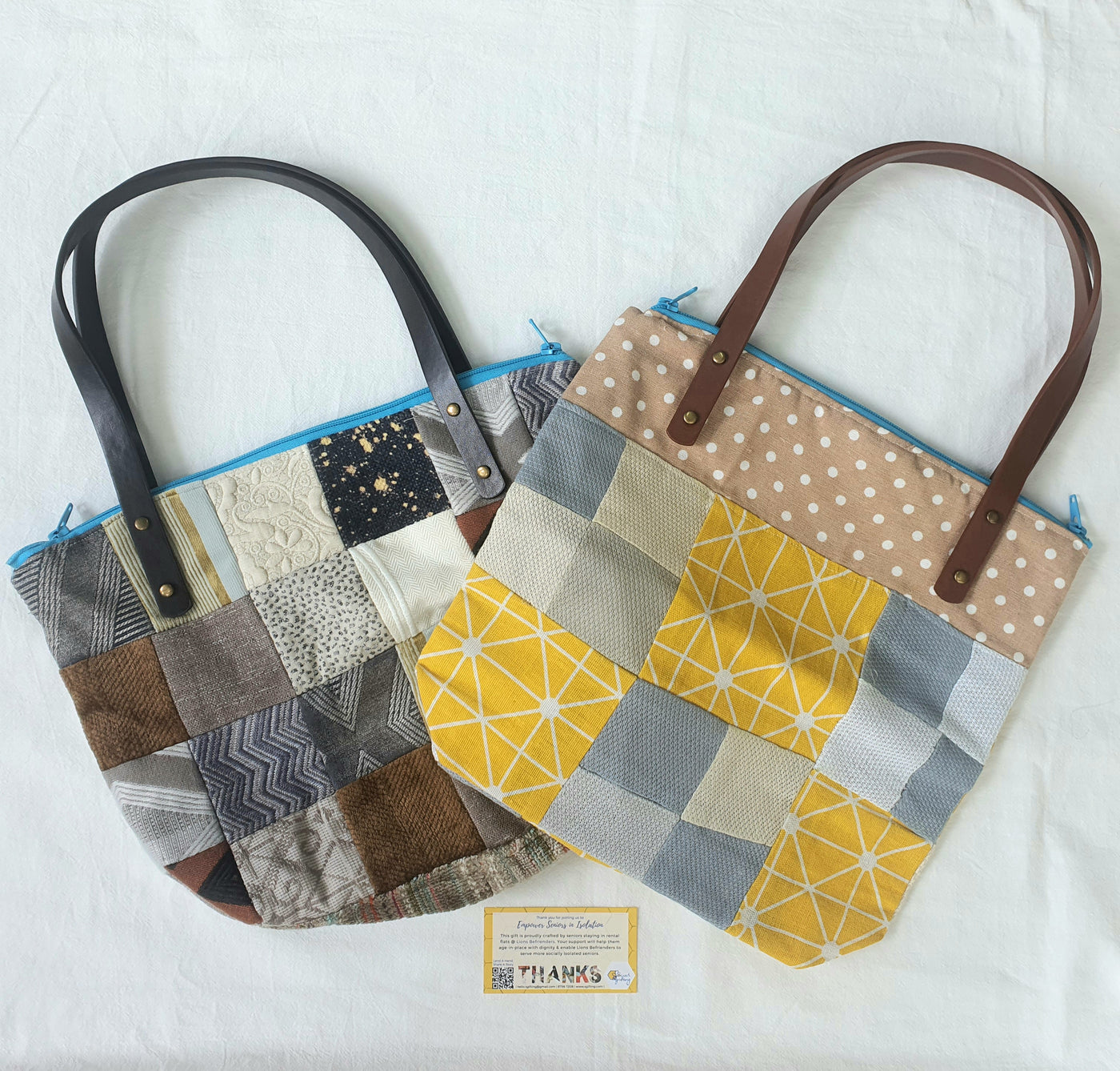 Assorted Upcycled Patchwork Tote bag